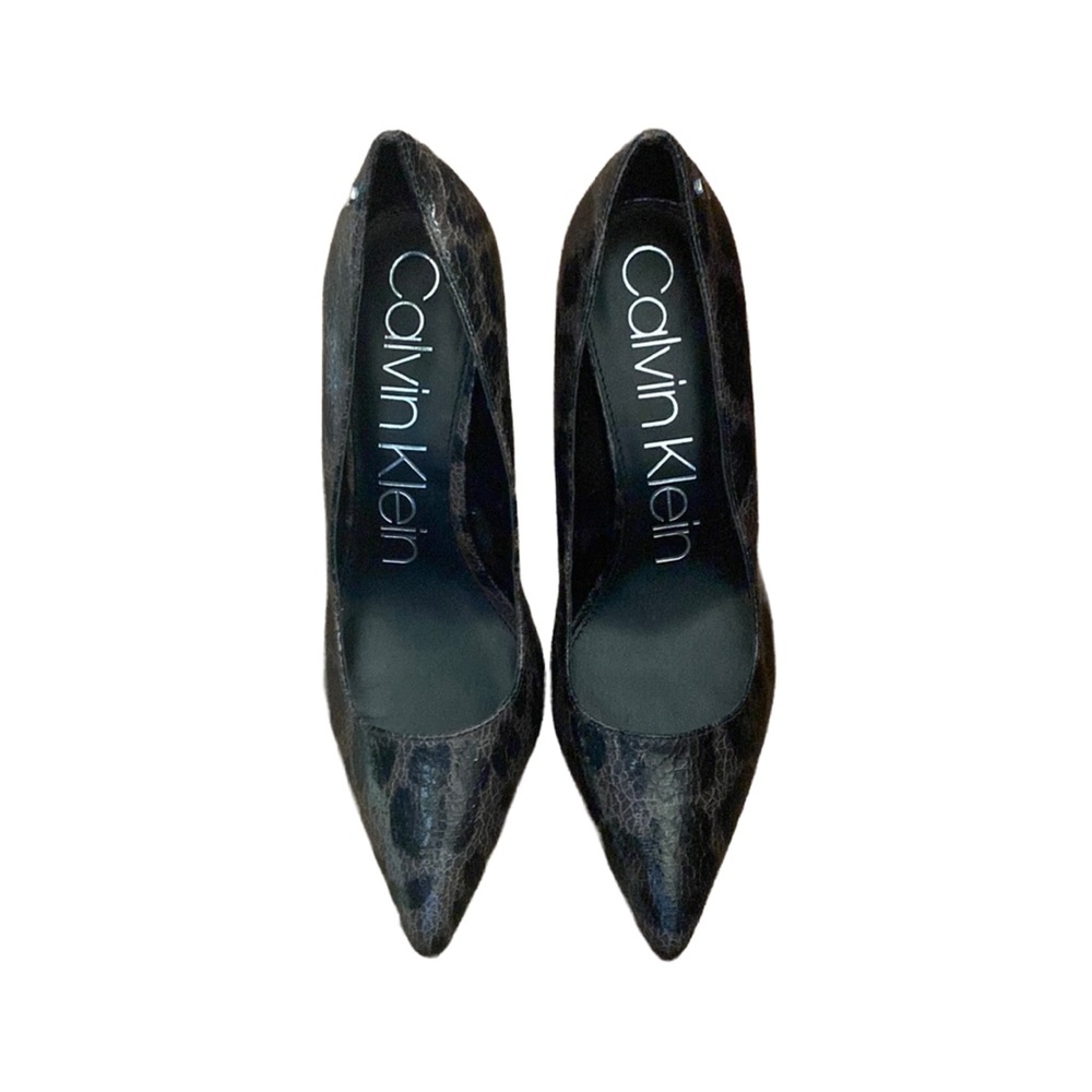 Calvin Klein Black Size 10 Faux Leather